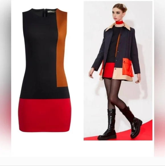 ALICE + OLIVIA WYNELL MINI DRESS SIZE 12 NWOT $495 - Picture 3 of 16